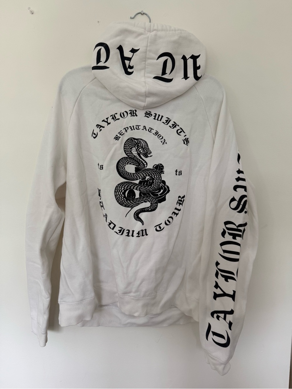 Taylor Swift Reputation Tour White Hoodie Large
